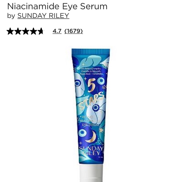 SUNDAY RILEY 5 Stars Retinoid and Niacinamide Eye Serum - Picture 3 of 4